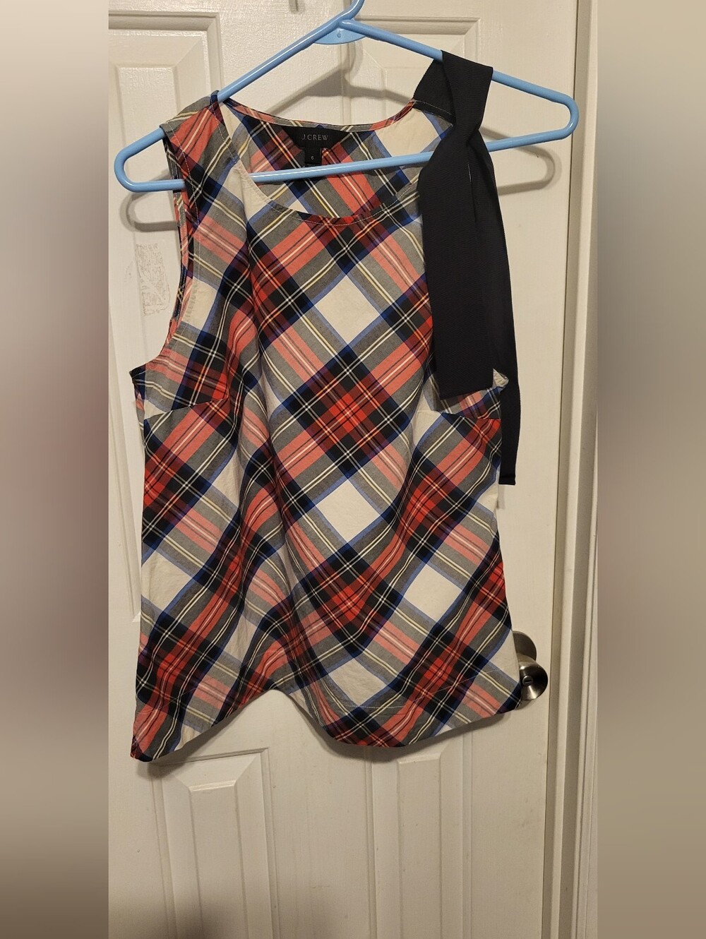 J.Crew Sleeveless Plaid Top